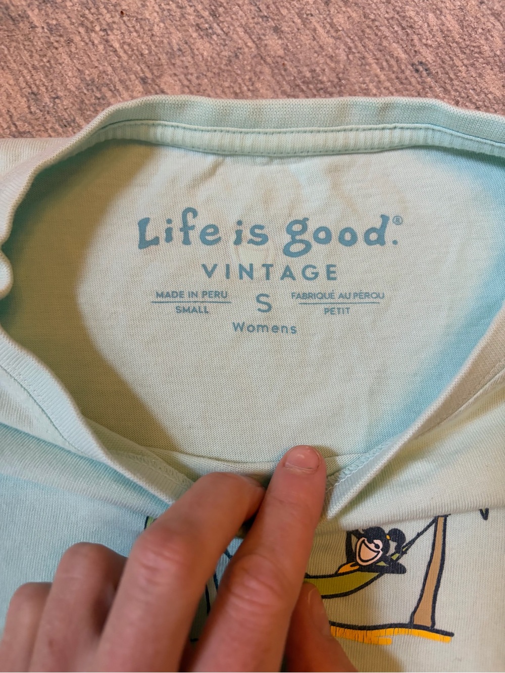 Life Is Good Vintage Mint Green Short Sleeve Tee
